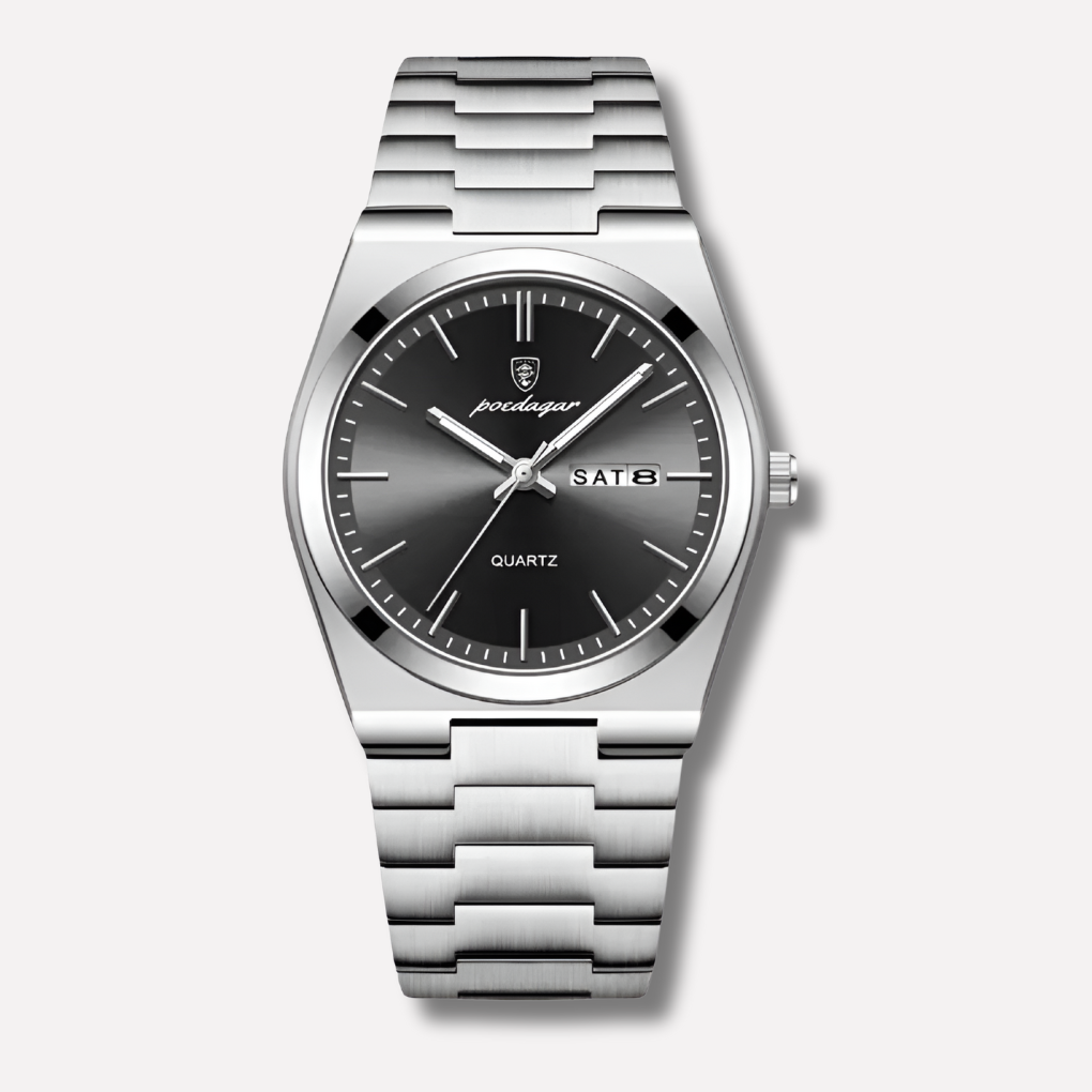 Herenhorloge van roestvrij staal