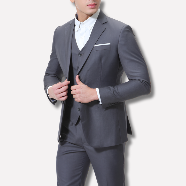 Heren Slim-Fit Driedelig Pak