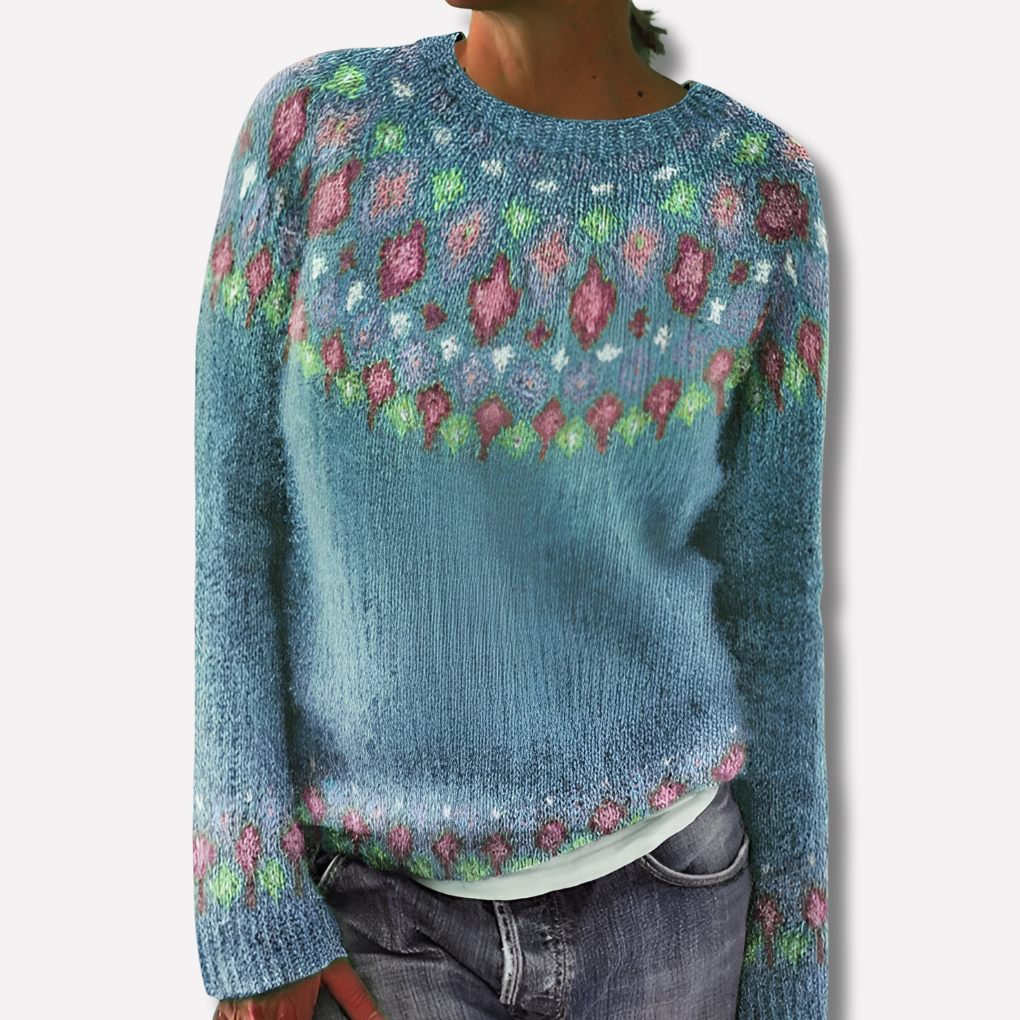 Dames Gebreide Trui met Print