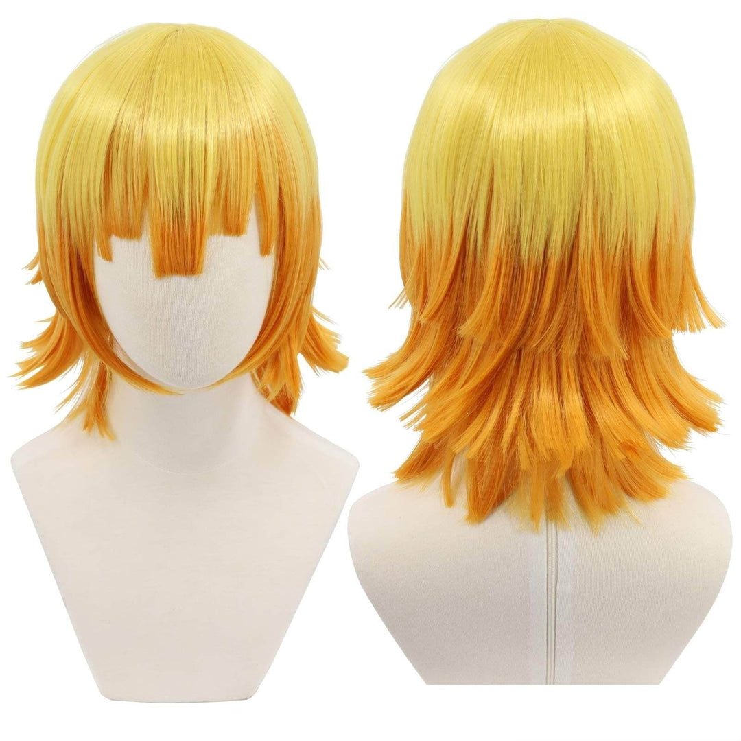 Halloween anime-cosplaykostuumpruik met lang golvend kapsel voor verkleden en feesten