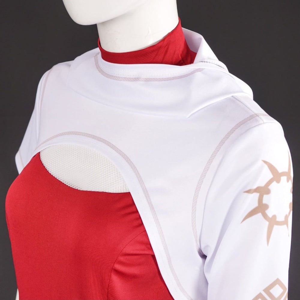 Halloween cosplaykostuum met capuchonbolero en plooirok, meerdelige set