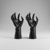 Halloween griezelige hand wanddecoratie kaarsenhouder met gestructureerd gotisch ontwerp, groot canvaskunstwerk