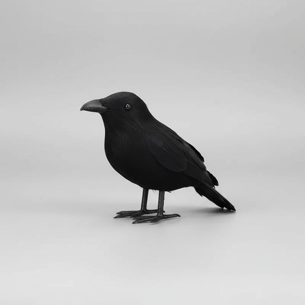 Halloween kraaiendecoraties, nep zwarte kunstkraaien voor tuin, spookhuis en feestdecoratie