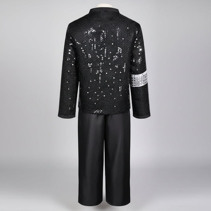 Halloween danskostuum Michael Jackson outfit met pailletten jasje fedora hoed en handschoenen voor feest
