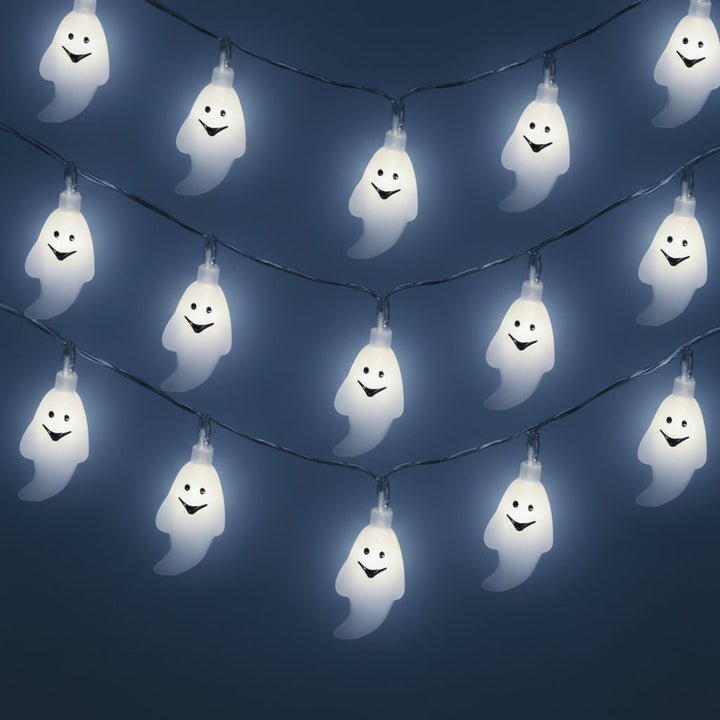 Halloween spoken lichtsnoer voor buiten op batterijen led voor terras en tuindecoratie