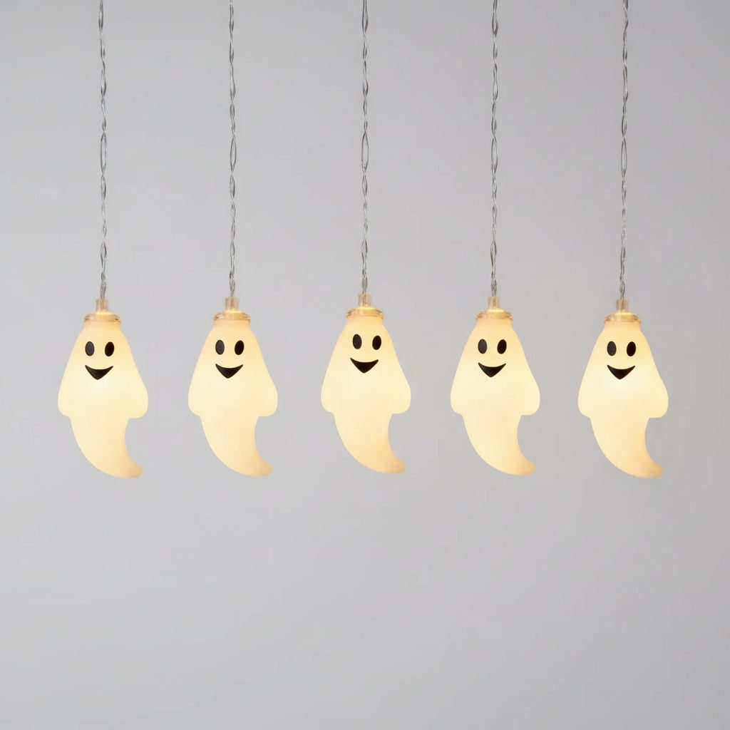 Halloween spoken lichtsnoer voor buiten op batterijen led voor terras en tuindecoratie