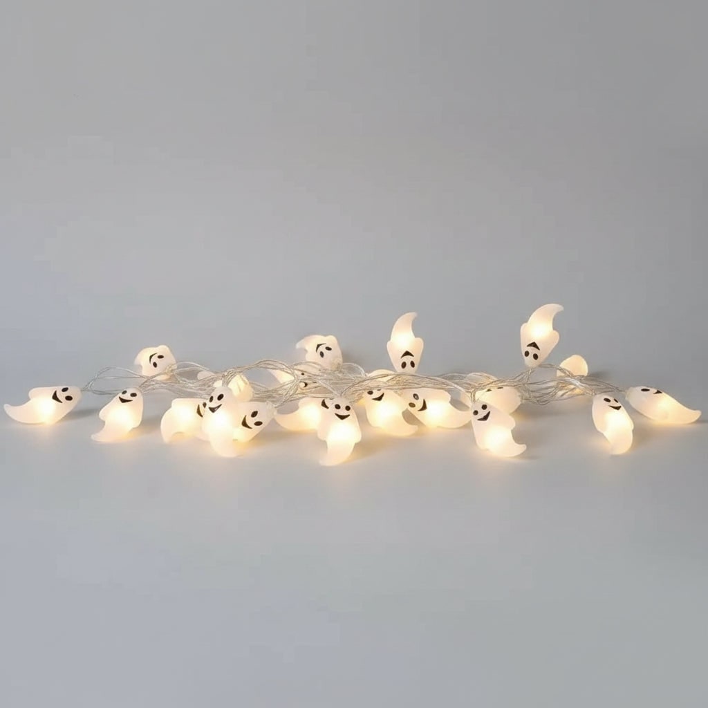 Halloween spoken lichtsnoer voor buiten op batterijen led voor terras en tuindecoratie