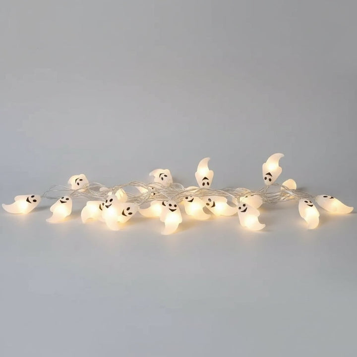 Halloween spoken lichtsnoer voor buiten op batterijen led voor terras en tuindecoratie