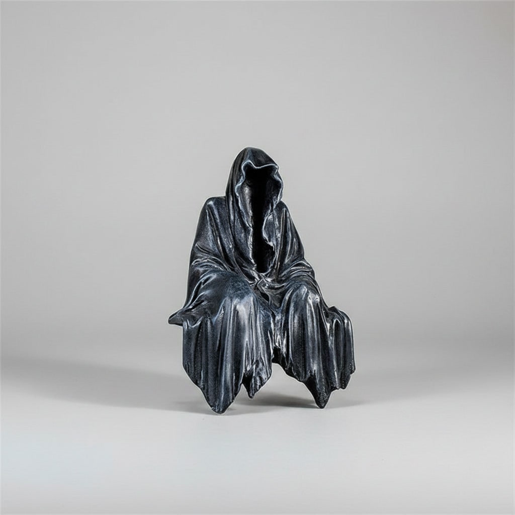 Halloween Grim Reaper beeld griezelige gotische hars decoratie voor spookhuis en feest