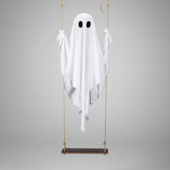 Halloween hangende spookdecoratie met ledlicht en schommel voor buiten tuin feestdecoratie