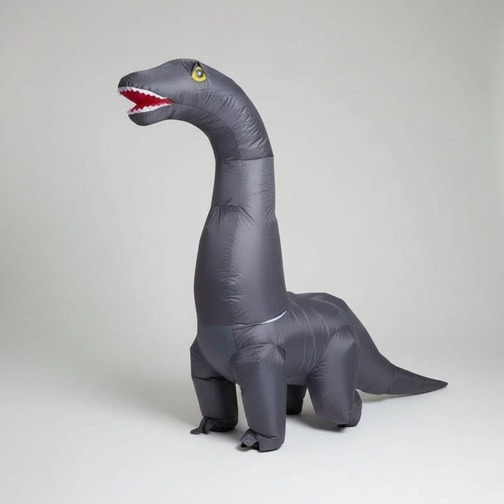 Halloween opblaasbaar dinosaurus kostuum outfit met lange nek en staart feest cosplay pak