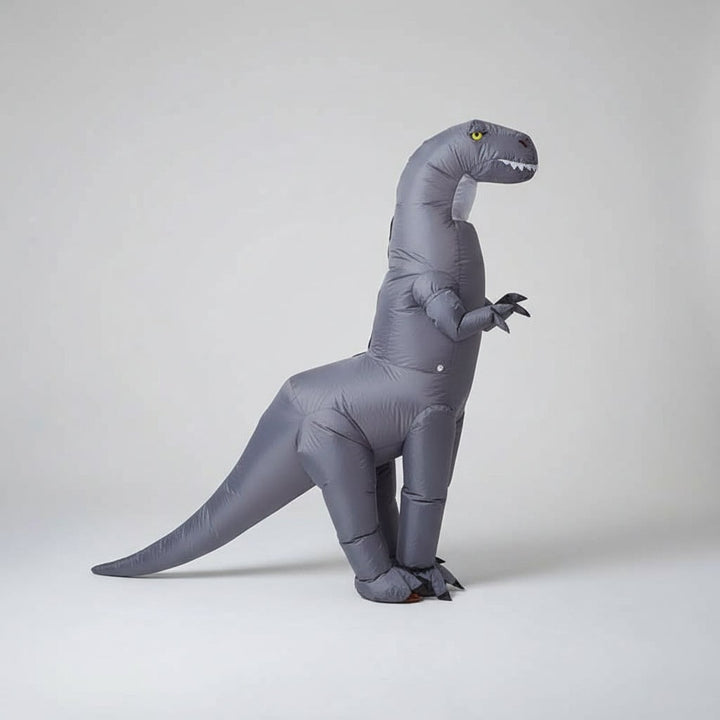 Halloween opblaasbaar dinosaurus kostuum outfit met lange nek en staart feest cosplay pak