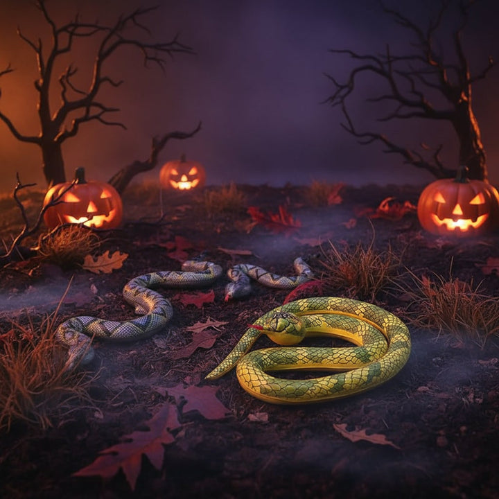 Halloween opblaasbare slang speelgoed voor buiten, tuinfeest decoratie en spookhuis