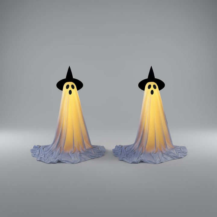 Halloween verlichting buiten spoken decoratie opstelbaar met LED en afstandsbediening voor tuin en feest