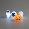 Halloween buitenlichtsnoer op batterijen met LED en griezelige decoratieve kapjes voor terras en feest