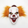 Halloween enge creepy clownsmasker met sinistere grijns voor feest en spookhuis