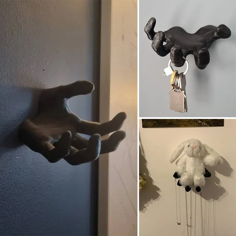 Eng Halloween-handwandhaak voor jassen en mantels met sleutelketting