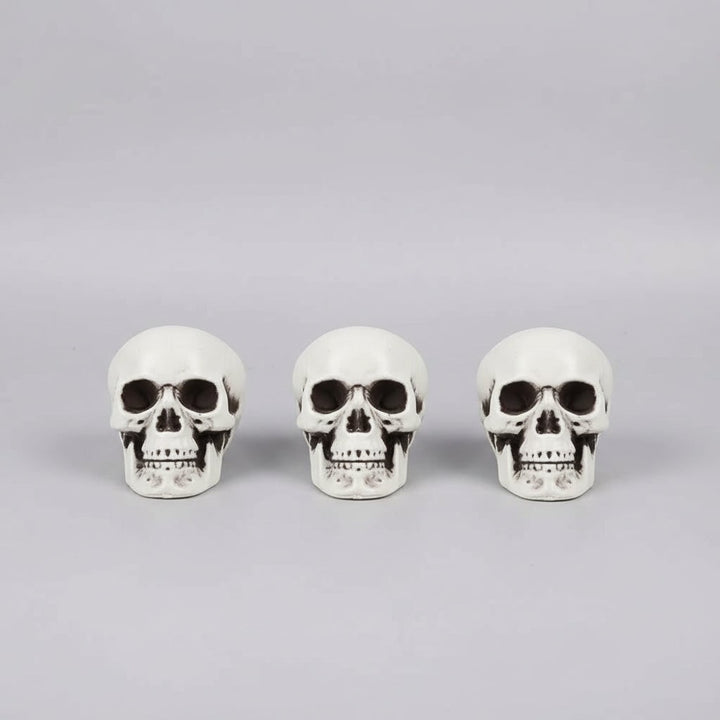 Halloween schedelrekwisieten en suikerdecoraties set van 10 mini plastic voor feest
