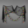 Halloween griezelige zwarte gaasnetdecoratie voor spookhuis feestdecoratie creepy cloth