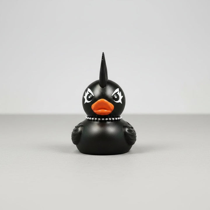 Halloween griezelige rubberen eend squishy bad gotische decoratie duivel en stekelhalsband