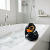 Halloween griezelig rubber eendje squishy eend goth punk decoratie met studkraag en kettingen