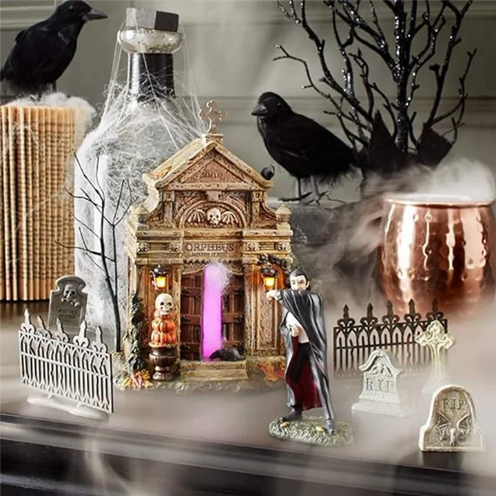 Halloween grafsteen decoraties en miniatuurbeeldjes voor tafeldecoratie op feesten