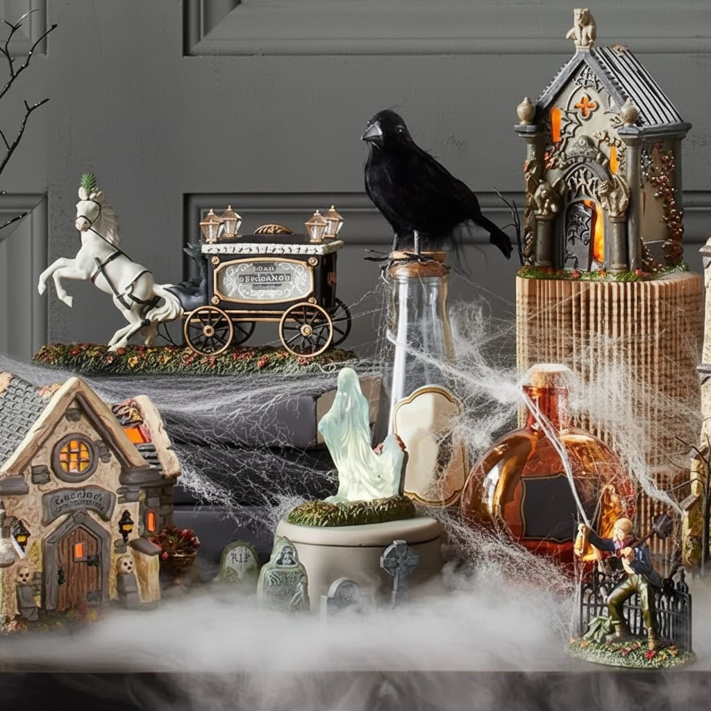 Halloween grafsteen decoraties en miniatuurbeeldjes voor tafeldecoratie op feesten
