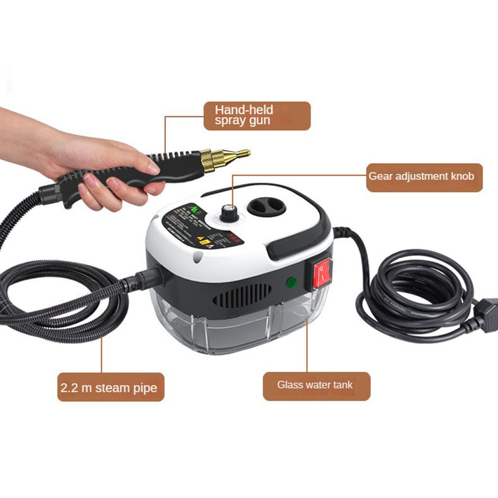 Hogedruk Stoomreiniger 2500W – 6 Instellingen voor Huis en Keuken