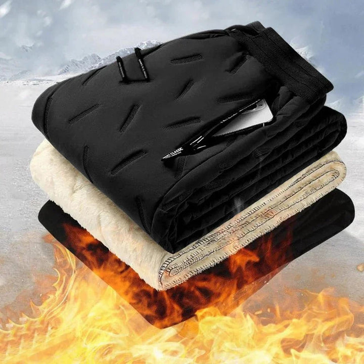 Verwarmde broek met sherpavoering en meerdere warmtezones