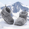 USB-verwarmde pluche pantoffels met voetboogsteun