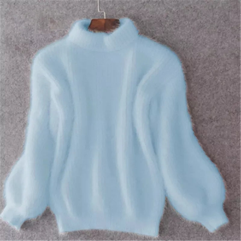 Casual gebreide angora damestrui – Livia