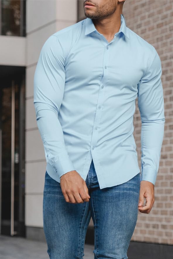 Slim-fit herenoverhemd voor lente 2026 – kreukvrij – David