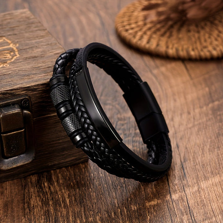 Herenarmband | Gevlochten Design | Magnetische Sluiting