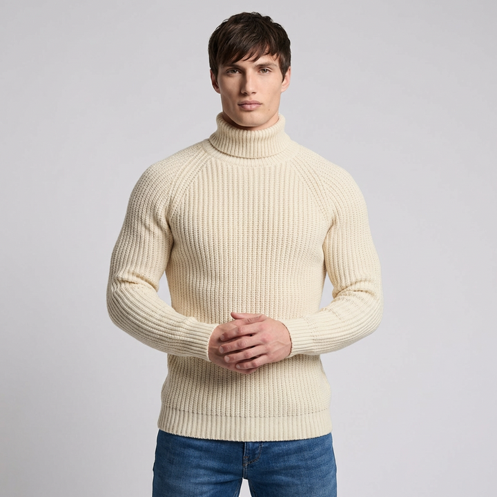 Heren Turtleneck Breisel Wintertrui