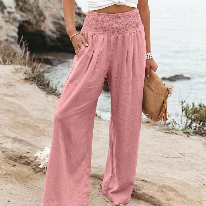 Vrouwen Linnen Palazzo Broek