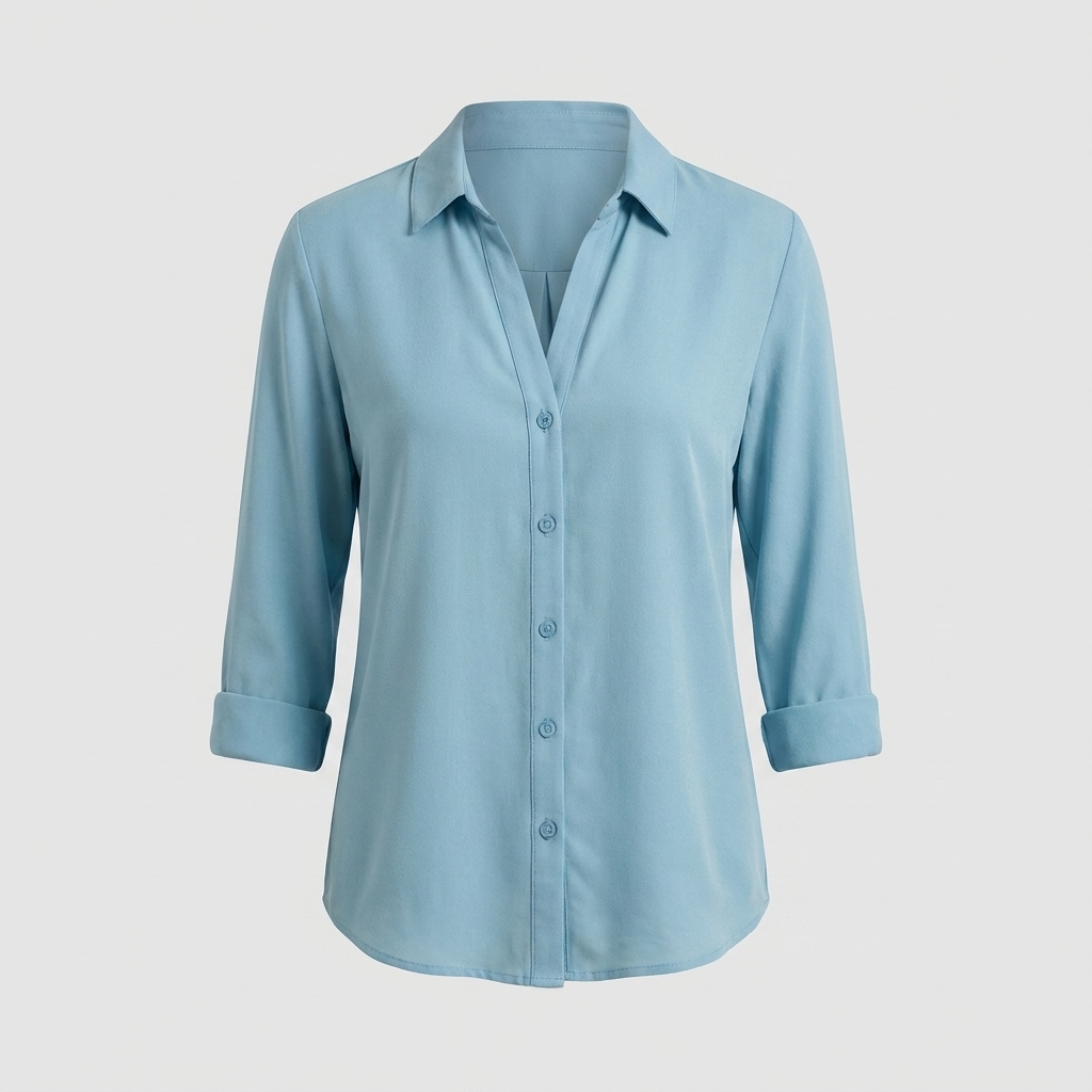 Damesblouse met V-hals