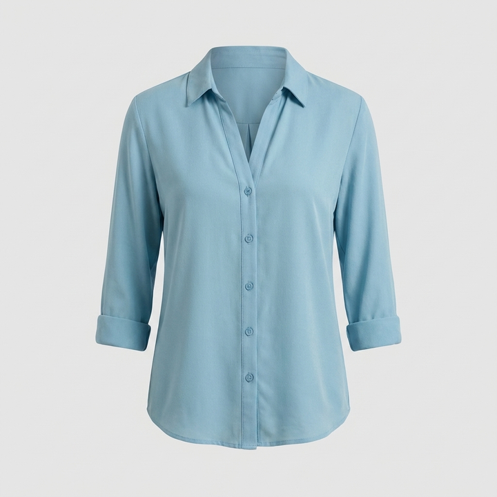 Damesblouse met V-hals
