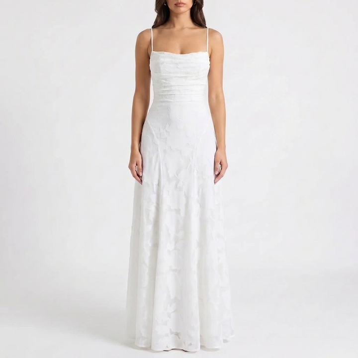 Bloemen Kant Maxi Avondjurk
