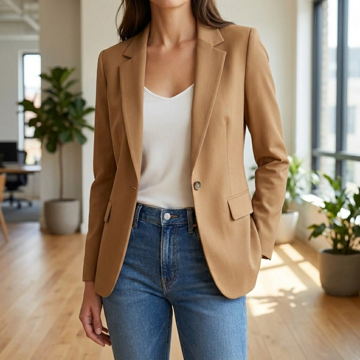 Tailored Enkele-Knop Vrouwen Blazer