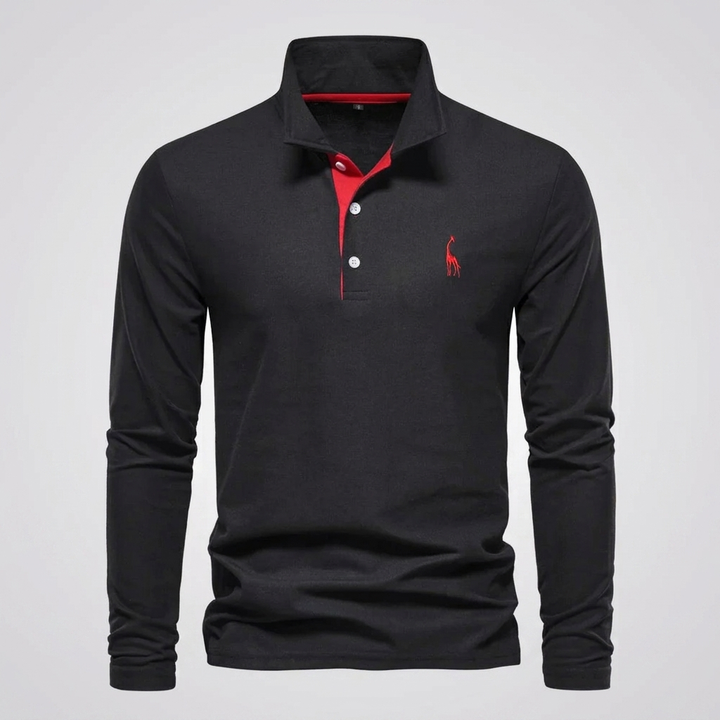 Heren Klassiek Knoop-Hals Polo Shirt