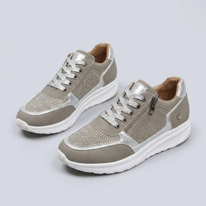 Dames Veters Platform Sneakers