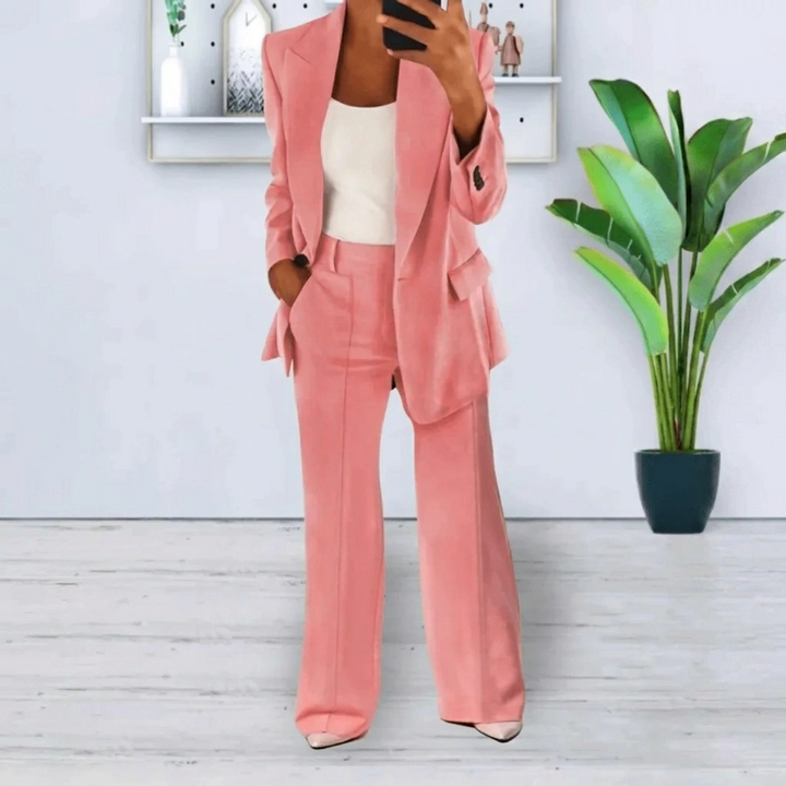 2-Delig Damespak (Blazer & Broek Elegante Set)