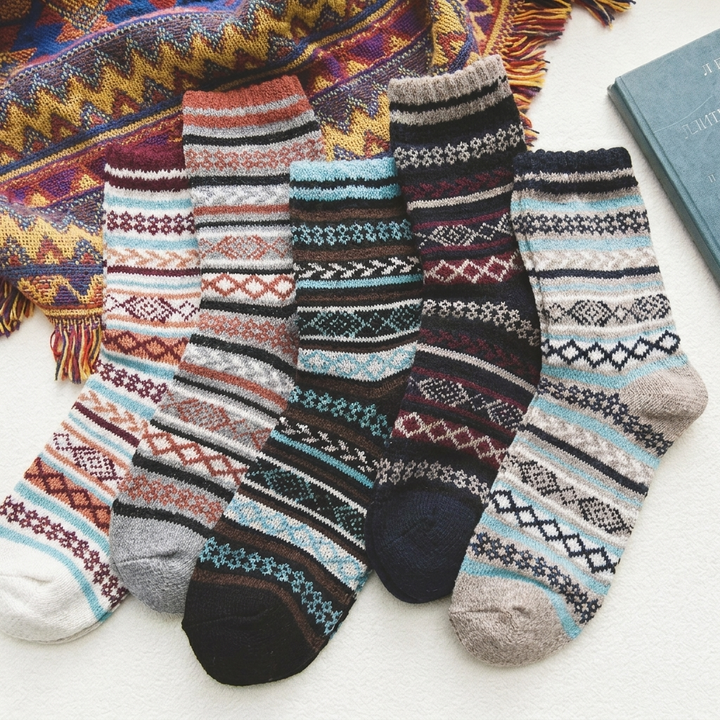 5 paar wintersokken