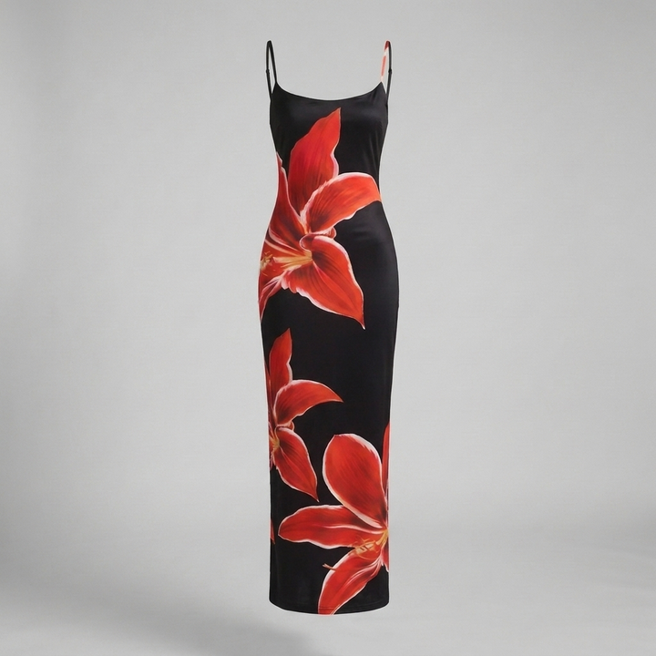 Trendy bloemenjurk