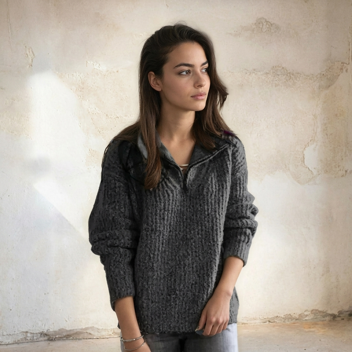 Dames Half-Zip Trui