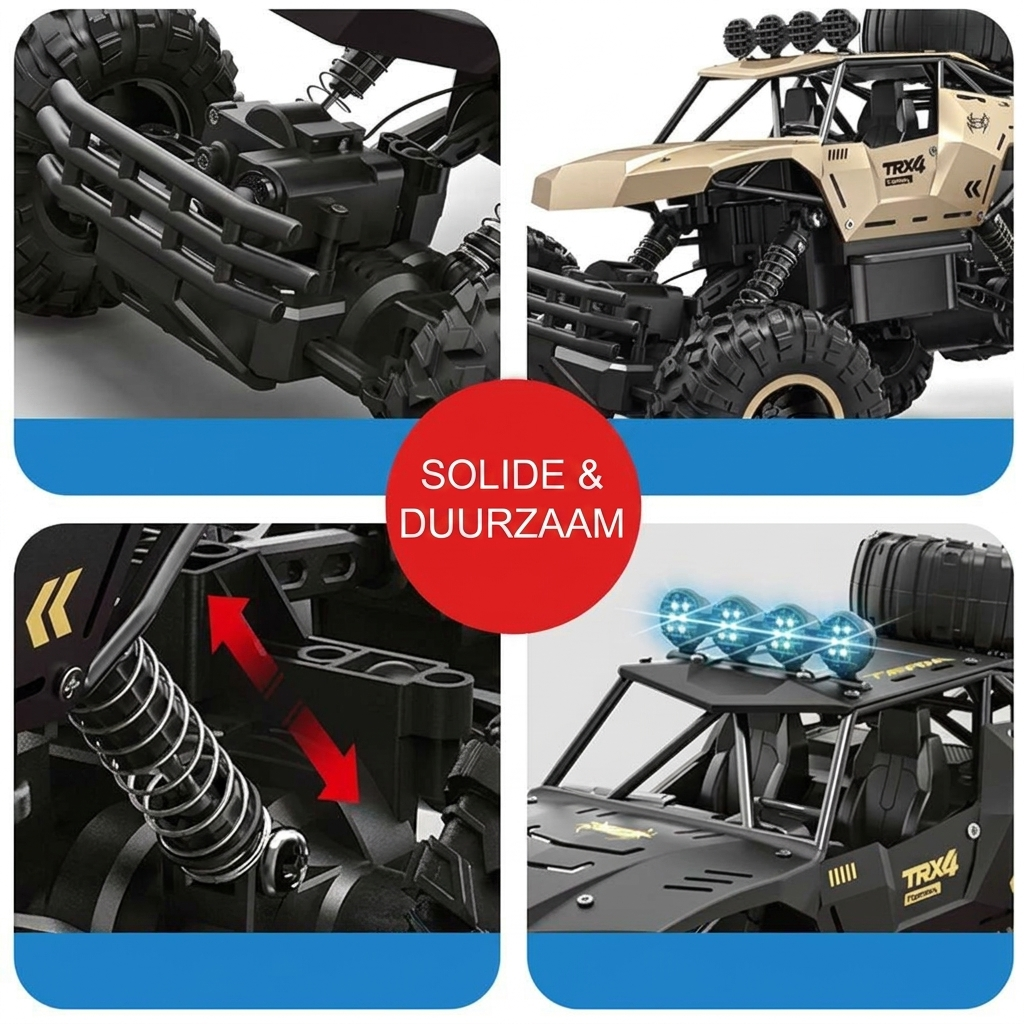 RC-Monstertruck met 6 Wielen