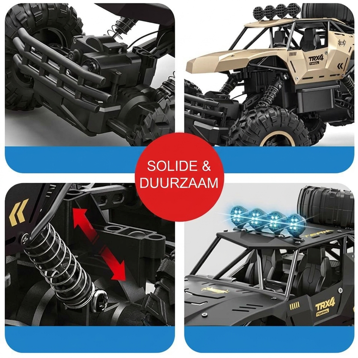 RC-Monstertruck met 6 Wielen