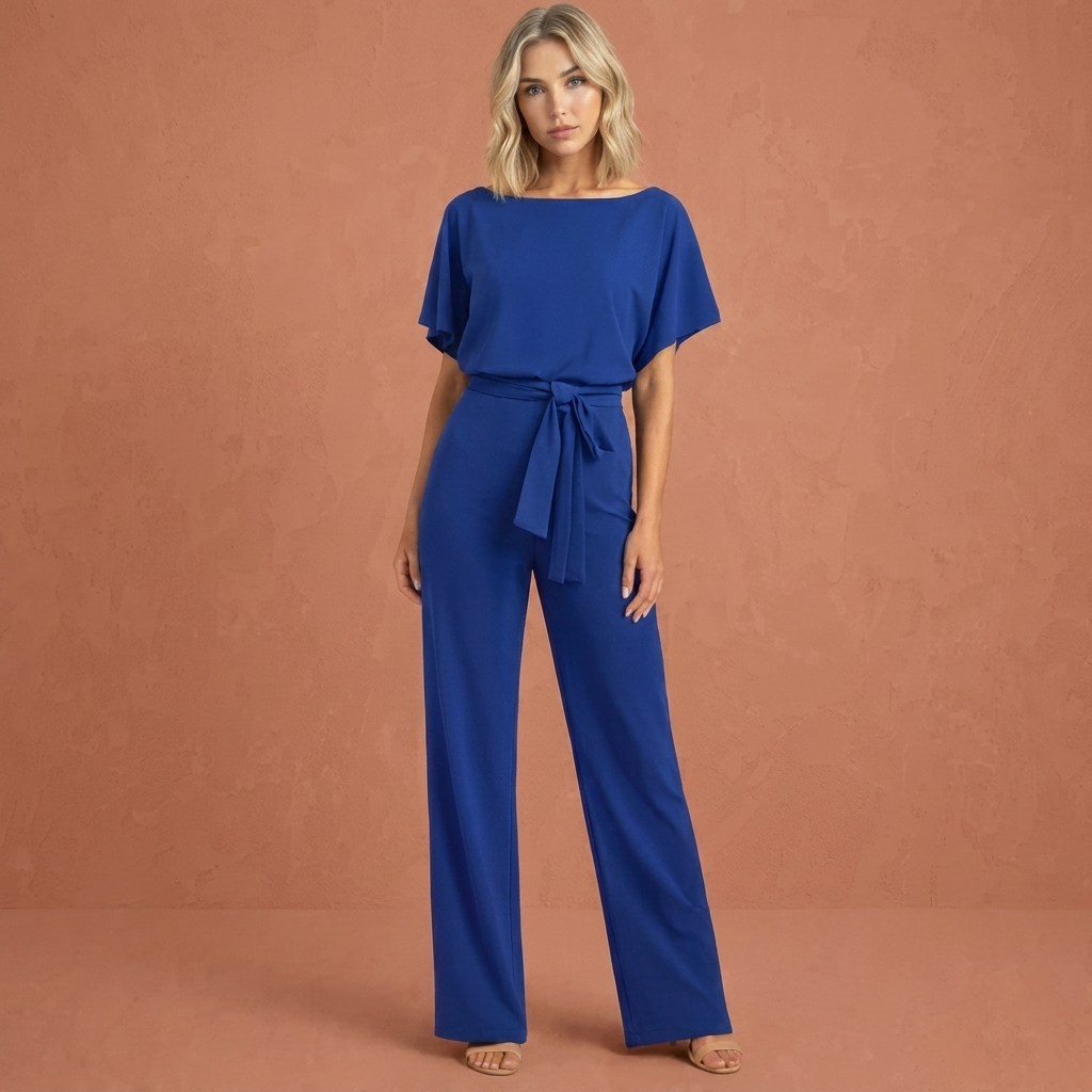 Elegante Dames Tweedelige Set met Ceintuur