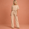 Elegante Dames Tweedelige Set met Ceintuur