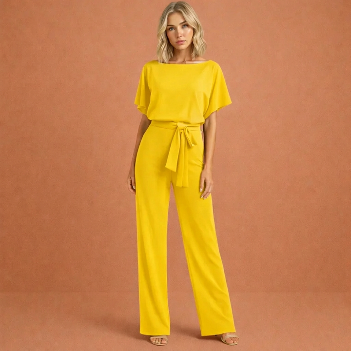Elegante Dames Tweedelige Set met Ceintuur